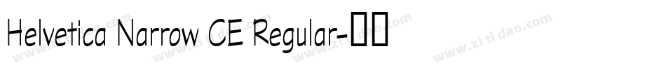 Helvetica Narrow CE Regular字体转换